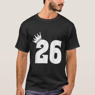 26. Geburtstag Frauen Männer Vintage Nummer 26 Mit T-Shirt