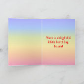 26. Geburtstag — Fun Cake & Candles, w/Individuell Karte (Innenseite)