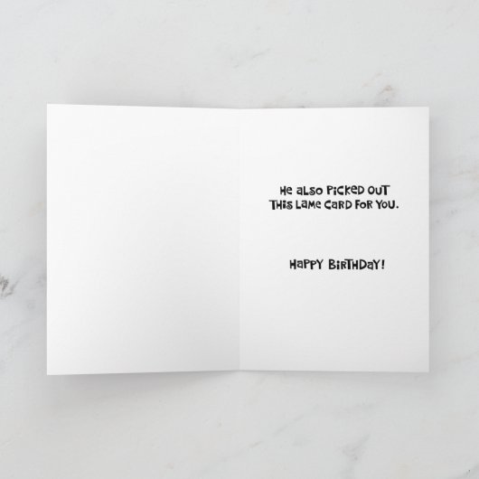 26. Geburtstag Funny Monkey Karte (Innenseite)