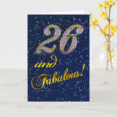 26. Geburtstag für jemand fabelhaft Karte (Gelbe Blume)