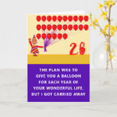 26. Geburtstag Gruß Karte (Gelbe Blume)