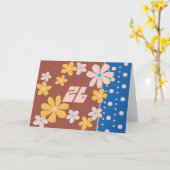 26. Geburtstag Karte (Gelbe Blume)