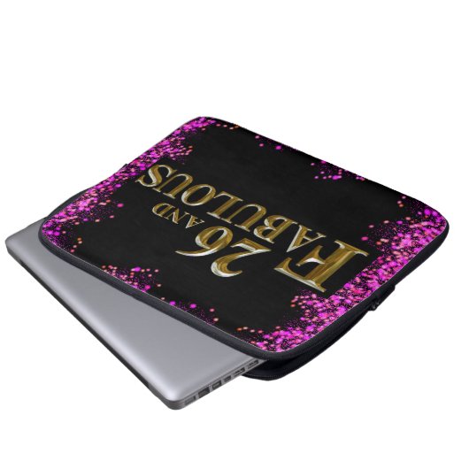 26. Geburtstag Laptopschutzhülle (Vorne Knopf)