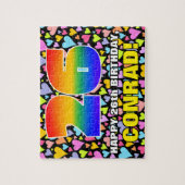 26. Geburtstag — Spaß, Liebende Herzformen + "26" Puzzle (Vertikal)