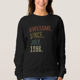 26. Geburtstag Vintag Phantastisch seit Juli 1996 Sweatshirt