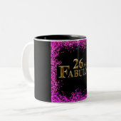 26. Geburtstag Zweifarbige Tasse (Vorderseite Links)