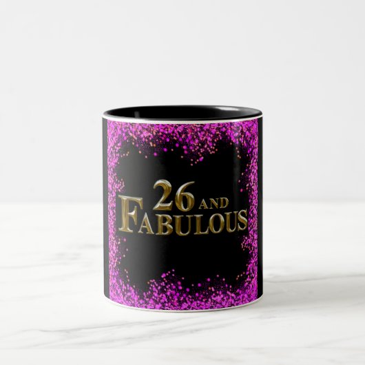 26. Geburtstag Zweifarbige Tasse (Mittel)