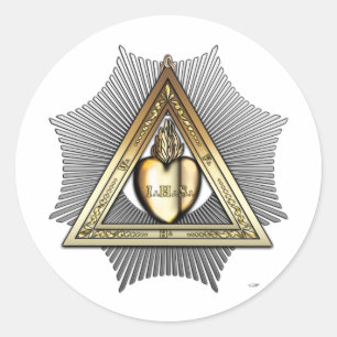 26. Grad: Freund und Bruder Ewigkeit Runder Aufkleber