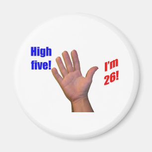 26 hohe fünf! magnet