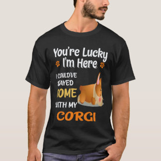 26 Ich hätte mit Corgi zu Hause bleiben können T-Shirt