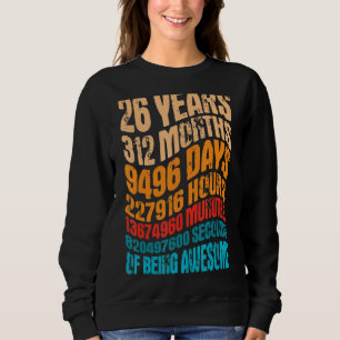 26 Jahre alt 26. Geburtstag Cool Vintage Retro 312 Sweatshirt