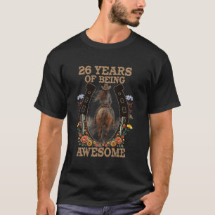 26 Jahre Awesome Mädchen Wilde Pferde Mädchen B T-Shirt