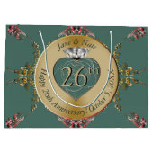 26./Jeglicher Hochzeitstag Große Geschenktüte (Rückseite)