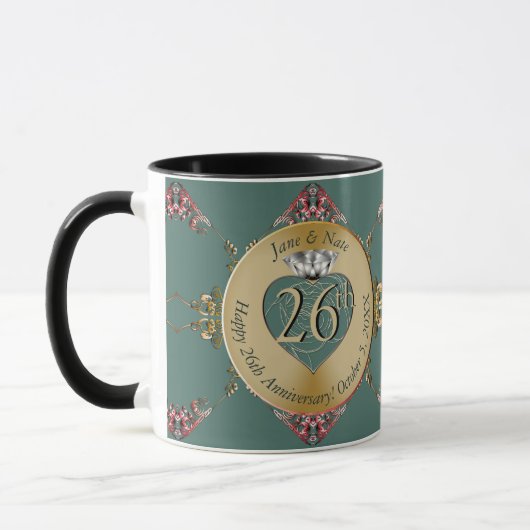 26./Jeglicher Hochzeitstag Tasse (Links)