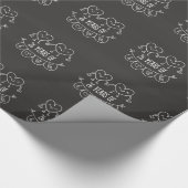 26. Jubiläum Geschenk Chalk Herzen Geschenkpapier (Ecke)
