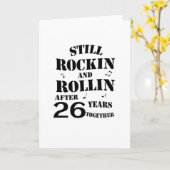 26. Jubiläum - Paare zum 26. Jahrestag Karte (Gelbe Blume)