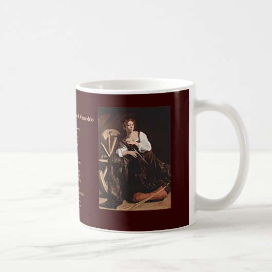 26. November. Catherine von Alexandria Kaffeetasse (Rechts)