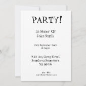 26. Party Einladung mit jubelnden Menschenmassen (Rückseite)