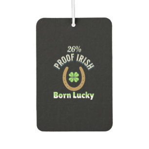 26 Prozent Proof Irish St Patrick's Day Funny Gree Autolufterfrischer