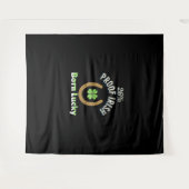 26 Prozent Proof Irish St Patrick's Day Funny Gree Wandteppich (Vorderseite (Horizontal))