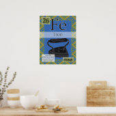 26. Regelmäßige Tabelle der Bestandteile aus Eisen Poster (Küche)