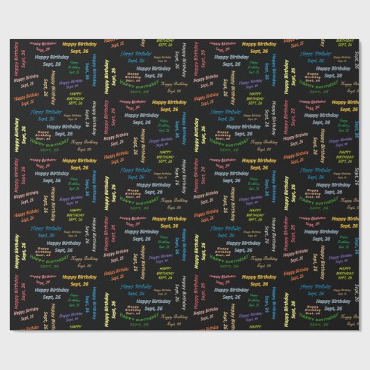 26. September Geschenkpapier (Flach)