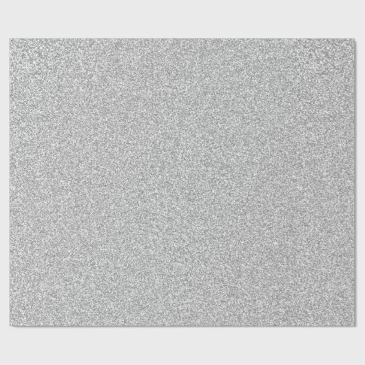 26 Silver Glitzer Print Geschenkpapier (Flach)
