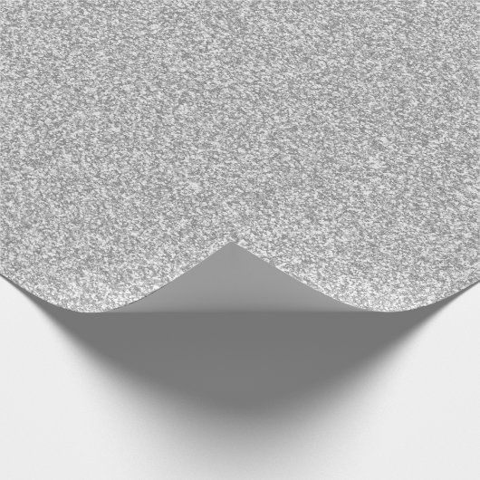 26 Silver Glitzer Print Geschenkpapier (Ecke)
