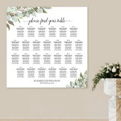 26 Tabelle Rustikale Eukalyptus Hochzeitstabelle Poster
