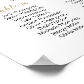 26 Tische finden Sie Ihren Sitzplan Poster (Ecke)