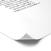 26 Tischsitzplan Lavendel & Silber auf Weiß Poster (Ecke)