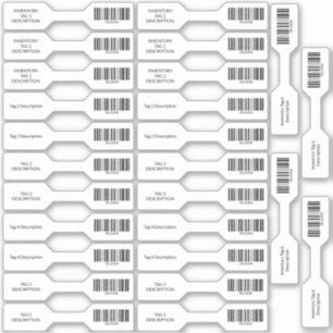 26 UPC Barcode Inventory Barbell Stickers Aufkleber
