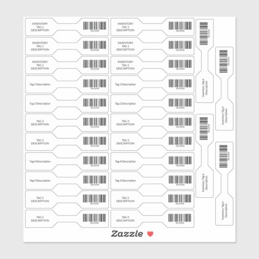 26 UPC Barcode Inventory Barbell Stickers Aufkleber (Blatt)