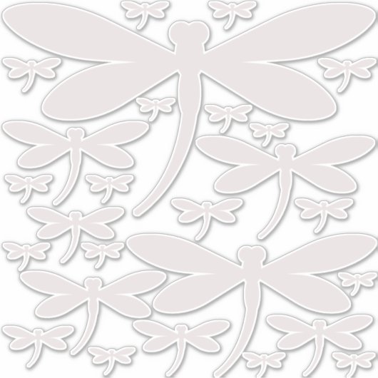 26 Vinyl-Stickers-Dragonfly | Neutrale Farbe Aufkleber (Vorderseite)