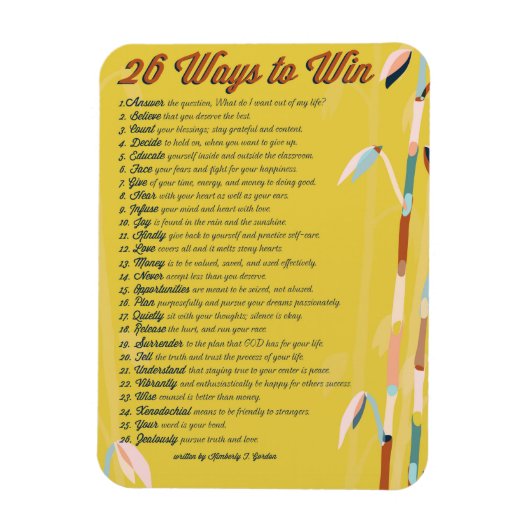 26 Wege Förderung Foto Magnet- Senf Magnet (Vertikal)