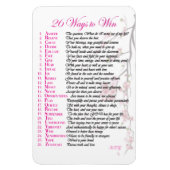 26 Wege Magnet zu gewinnen - Rosa (Vertikal)