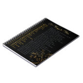 26 Wege, um Journal schwarz und rechts Gold zu gew Notizblock (Linke Seite)