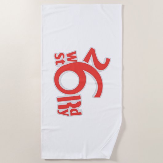 26 word story logo strandtuch (Vorderseite)