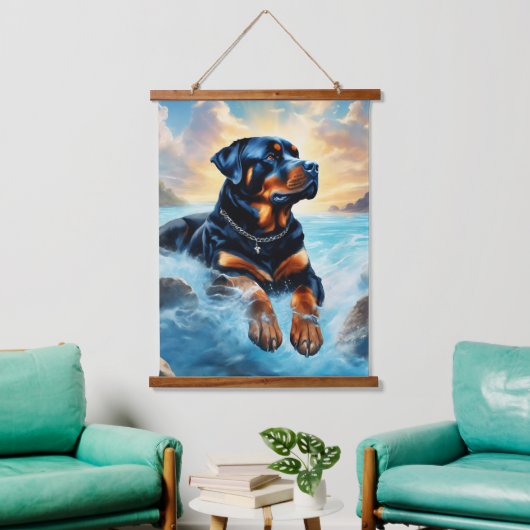 26"x36" vertikale Wandtapete Wandteppich Mit Holzrahmen (Wohnzimmer)