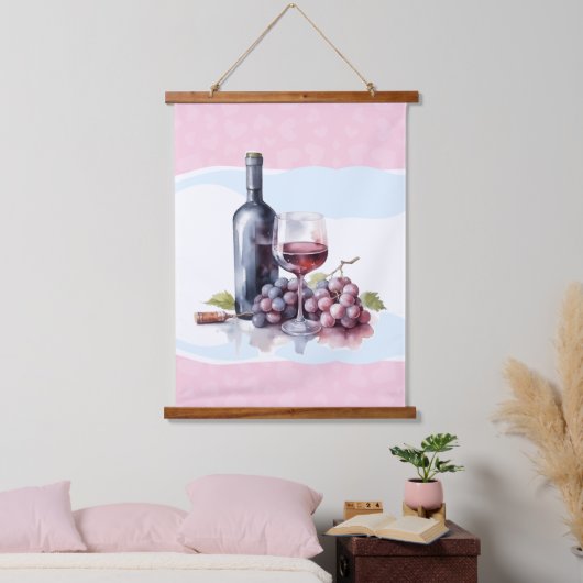 26"x36" vertikale Wandtapete Wandteppich Mit Holzrahmen (Schlafzimmer)