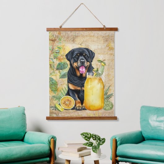 26"x36" vertikale Wandtapete Wandteppich Mit Holzrahmen (Wohnzimmer)