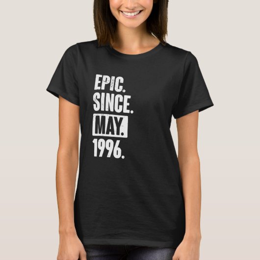 26 Year Old 26th Birthday Epic Since May 1996 T-Shirt (Vorderseite)