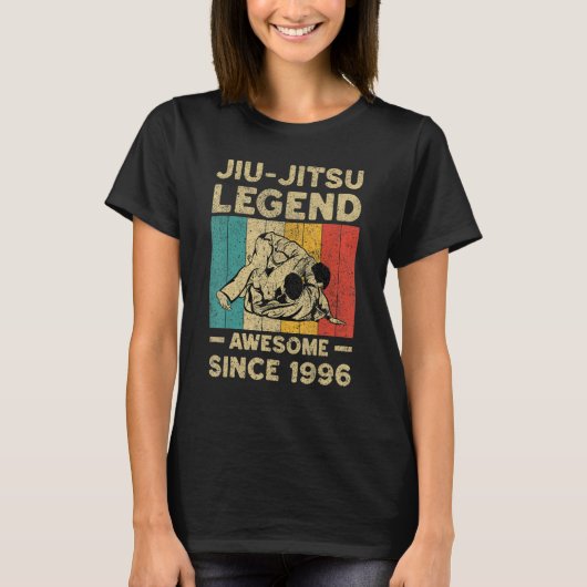 26 Years Old BJJ Jiu Jitsu Legend Awesome Since 19 T-Shirt (Vorderseite)