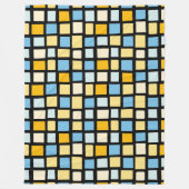 270215 Unregelmäßige Rechtecke - Farbe 02 0n Schwa Fleecedecke (Vorderseite)