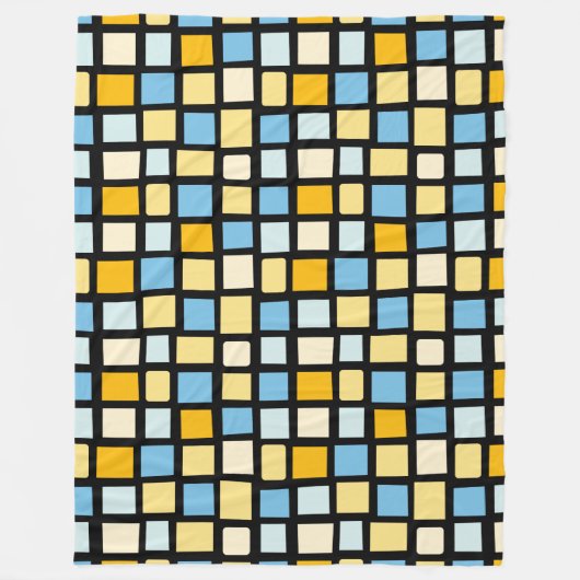 270215 Unregelmäßige Rechtecke - Farbe 02 0n Schwa Fleecedecke (Vorderseite)