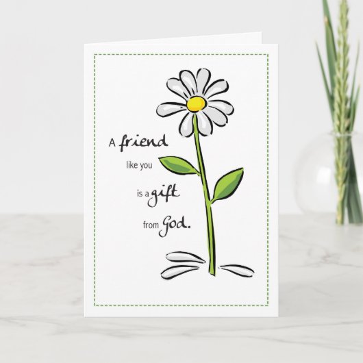 2703 Freundschaftsgeschenk Gottes Geburtstag Karte (Vorderseite)