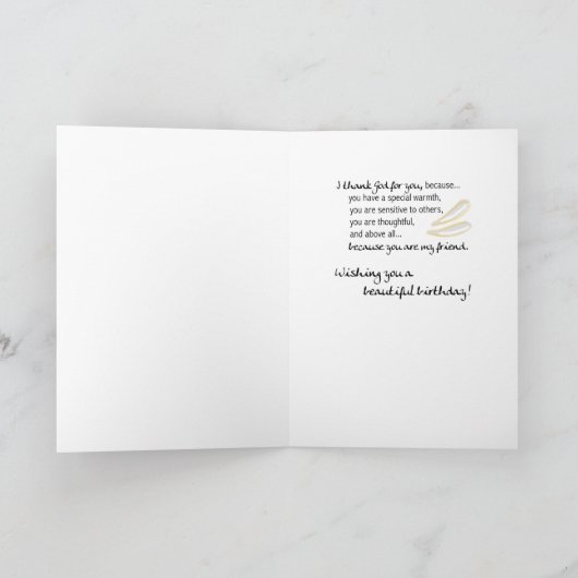 2703 Freundschaftsgeschenk Gottes Geburtstag Karte (Innenseite)