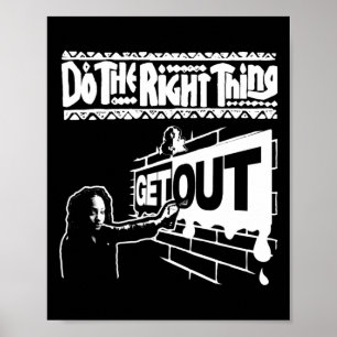 272 Aufkleber raus Poster