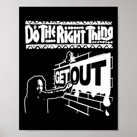 272 Aufkleber raus Poster (Vorne)