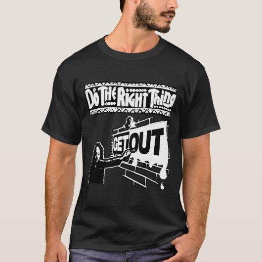 272 Aufkleber raus T-Shirt (Vorderseite)
